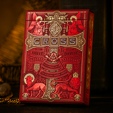 The Cross (Maroon Martyrs) Playing Cards by Peter Voth x Riffle Shuffle
